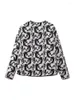 Vrouwen Jassen Yenkye Vintage Animal Print Jas Voor Vrouwen 2023 Herfst Zakken Jassen Vrouwelijke Ronde Hals Losse Bovenkleding