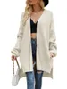 Malhas femininas s malha cardigan casual manga longa cabo aberto frente solta suéteres casaco outwear