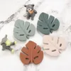 Teethers Toys 5/10pc Baby Tree Leaf Silicone Teether born Molar Soother Infant Teething Chewing Child Toy Shower Gifts for kids 231016