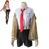 Cosplay Anime jeu Steins Gate Makise Kurisu Christina le Zombie Hentai célébrité Sev Channeler Cosplay Costume perruque Hallowen Costume