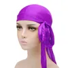 Berets Silky Durag Multi Color Alternativ | Premium Silk du trasor för män kvinnor perfekta vågor flätor locs sunhat