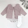 Pull né Cardigan Automne Enfants Bébé Manteau Hiver Fille Tricot Filles Chandails Coton Bébé Garçons Veste Chandails Vêtements Pour Enfants 231017