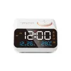 Skrivbordsklockor LED Digital Alarm Clock Watch Table Electronic Desktop Clocks USB Wake Up FM Radio Acoustic Control Sensing Modern Alarm Clock 231017