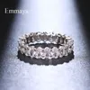 Anéis de cluster Emmaya Chegada Luz Luxo Branco Cor Anel Forma Oval para Feminino Elegante Jewlery Moda Declaração em Casamento Part2085