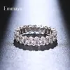 Bagues de cluster Emmaya Arrivée Lumière Luxe Blanc Couleur Bague Ovale Forme Pour Femme Élégante Bijoux Déclaration De Mode En Mariage Part2085