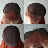 Capelli peruviani evidenziati neri con parrucca anteriore in pizzo blu onda del corpo parrucche frontali in pizzo trasparenti HD sintetiche per le donne