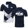 Camisas polo masculinas supercar 5 séries camisetas de manga curta camisa golftennis esporte topshirt suv carro e34/e36 contraste cor polo