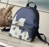 Designer de luxo mochilas descoberta azul 2024 ss mochila baga ajustável alças duplas saco escolar 7a melhor qualidade para homens mulheres m46806