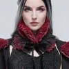 Cravatta al collo Sciarpa decorativa versatile rossa Goth Chic con una sciarpa invernale con spalline 231013