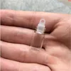 11 * 22 * 7 mm 1 ml Mini-transparente Klarglasflaschen mit Dichtungsgummiabdeckung Leere Fläschchen Gläser Wünsche 100 Stück / LosGute Menge Qvqmk