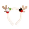 Bandeau de Noël Elk Arbre de Noël Fluffy Oreille Bandeaux Paillettes Coiffe Costume Cosplay Hairband Femme Cadeaux de Noël Party Favor Q650