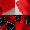 Jackor 2023 Vinterjacka för babyflickor Kläder Fashion Christmas Princess Cloak Autumn Warm Faux Fur Girls Plysch Outwear 231017