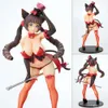 Finger Toys Japanese Girl Anime Figures Adult Burlesque Cat Belle Black&white Cat Ver. Pvc Action Figurine Model Toys Doll Gift