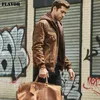 Men's Leather Faux Leather FLAVOR Men's Real Leather Jacket with Removable Hood Brown Jacket Genuine Leather Warm Coat For Men 231016