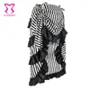 Skirts Black And White Striped Long Adjustable Asymmetrical Ruffle Vintage Steampunk Women Sexy Skirt Victorian Gothic Clothing