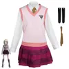 Game dangan ronpa danganronpa v doden harmonie kaede akamatsu cosplay kostuum pruik anime school jk uniform Halloween pak