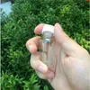 8cc 15cc 20cc 25cc Cute Glass Bottles With White Plastic Cap Transparent Vials Jars 50pcsgood qty Pqith