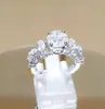 CZ Promise Ring للنساء مشاركة حفل زفاف حفلات المجوهرات هدية الأزياء البسيطة Band 5734588