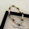 Ras du cou Minar tendance multicolore contrasté imitation perle colliers de perles pour femmes plaqué argent chaîne brin ras de cou bijoux de mariage