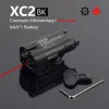 전술 금속 SF XC1 XC2 스카우트 라이트 손전등 G17 G19 20mm 피카 티니 레일 용 빨간색 점 레이저