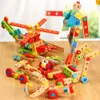 Finger Toys Montessori Baby/Children's Early Education Wood Toys upptagen bräde Matematik Förskola Trä Montessori Toy Counting Geometric Toys