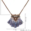 Pendentif Colliers Boho Style 2023 Collier de gland Femmes Mode Bijoux Corde Chaîne Collier Automne et hiver Pull