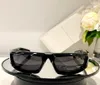 Shield Wrap Sunglasses Shiny Black/Dark Grey Lens Sporty Glasses Mens Designer Sunglasses Shades UV400 Eyewear with Box