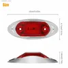 Auto-achterlichten 10 STKS Universele LED-markeringslichten en zijmarkeringslichten voor vrachtwagens, aanhangwagens, boten, auto's, bussen, DC 12-24 V, voor- en achterstaartindicatoren Q231017