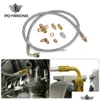 Kit linea di alimentazione olio turbocompressore 1/8Npt 4An 38 per T3 T4 T04E T60 T61 T60-1 Intrecciato in acciaio inossidabile Pqy-Tol33 Consegna a goccia