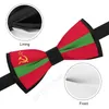 Bow Ties Polyester Transnistria Flag Bowtie For Men Fashion Casual Men's Cravat Neckwear Wedding Party Suits Tie