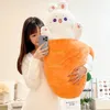 Plush Dolls 80*45cm Kawaii Taiyaki Cat Dog Rabbit Plush Toys Animal Nest Pillow Big Bone Carrot Cushion Dolls Dolls For Girls 231016