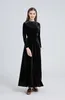 Повседневные платья AS Элегантная женщина Макси Бархатное платье длиной до пола Женская одежда