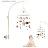 Mobiles# Baby Rammelaar Speelgoed 0-12 Maanden Houten Mobiel Op Het Bed Pasgeboren Muziekdoos Bed Bel Hangend Speelgoed Houder Beugel Babybedje Speelgoed Cadeau Q231017