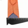 Neck Ties 27Colors Solid Cotton Tie For Man Wedding 6.5cm Skinny DarkOrange Coral Green Necktie Party Tuxedo Tie Gift Cravat AccessoriesL231017