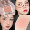 Blush Matte Pink Blush Makeup Palette Brighten Face Rouge Mineral Powder 6 Color Rouge Cosmetics Natural Cheeks Tint Contour Blusher 231016