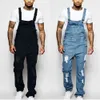 Men s Pants Solid Fashion Pockets Denim Bib Overalls Loose Suspender Jeans Trousers Male Daily Classic Casual Jumpsuit 231017