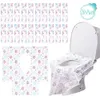 Toilet Seat Covers 20Pcs Disposable Toilet Seat Cover Mat Large Portable Paper Safety Toilet Seat Pad For Travel Camping Bathroom Supplies L1 231013