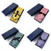 Neck Ties Tie Set Gift Box For Men Ties Pocket Square Cufflinks 3pcs Set Necktie For Wedding Suit Party Business Gift Luxury Accessories 231013