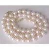 Collares pendientes 910 mm Collar de perlas blancas del Mar del Sur redondas naturales genuinas 18 " 14 k 231017