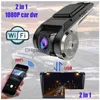 Carro traço cam wifi usb 2 em 1 1080p 170 graus câmera grande angular dvr adas dashcam android gravador noite versão hj entrega direta