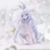 Brinquedos de dedo azur lane anime figura le malin ajoelhado postura figuras coelho menina pvc anime figura de ação brinquedos coleção modelo brinquedo presente