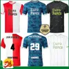 2023/2024 Feyenoords Soccer Jerseys Voetbal Kids Kit 23/24 Camisa de futebol Treinando casa Away Fan Versão