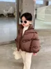 다운 코트 소녀의 두꺼운면 재킷 겨울 빵 재킷 1 세에서 12 년까지 어린이를위한 어린이 겨울 코트 코트 231016