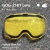 Kayak Goggles Profesyonel Manyetik Erkekler Kadınlar 2S Hızlı Yedek Lens ve Case UV400 Koruma Sis Anti Snowboard Gözlük 231017