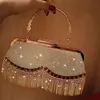 Evening Bags Tote Banquet Handbags Diamond Studded Tassel Evening Bags Femme Wedding Purse Dress Beaded Party Clutch 231016