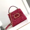 Diamond Purse v Crystal Wallet Leather Purse Designer bag Valen bags Sequin Embroidery Luxury Womens Bag Room Oblique Cross Fashion Bag Adjustable Shou Z 6P1Z