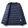 Parkas de plumón para hombre otoño invierno hombres chaleco de pato abrigo ultraligero sin mangas chaqueta acolchada chaleco ligero ultrafino 231016