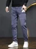 Jeans da uomo Pantaloni larghi da uomo maschili 2023 Jogger Harem Pant Pantaloni di cotone in pile di qualità Harajuku Pantaloni sportivi da uomo