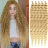 Extensões de cabelo de crochê de onda oceânica macia de 30 polegadas, onda profunda # 1B natural preto longo macio encaracolado cabelo sintético de crochê 120 g/pçs 3 unidades/pacote