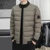 メンズダウンパーカー爆撃機パーカジャケットメンズ秋の軽量野球ストリート韓国ファッションコートトレンドスリムフィット冬のジャケット231017